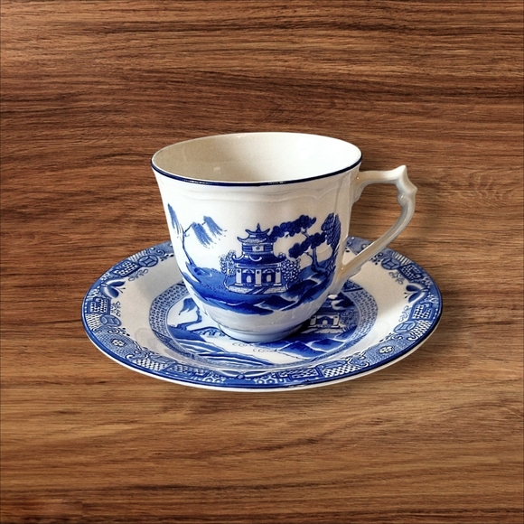 Teleflora Other - Teleflora Teacup And Saucer Set Blue Willow